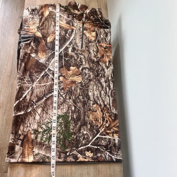 Nomad Performance Realtree Camo Pullover Long Sleeve Shirt Hunting Men Sz Small - Picture 7 of 7
